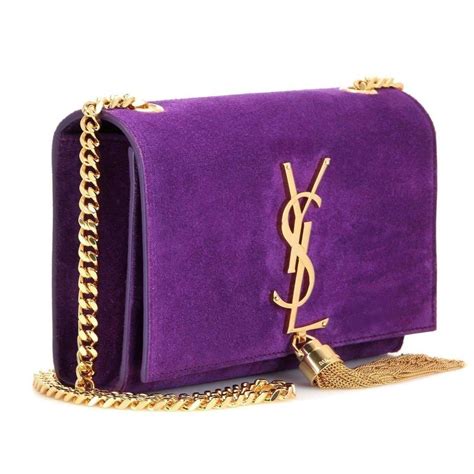 ysl bag purple|YSL purple denim bag.